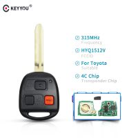 【✆New✆】 haokao5 Keyyou Kunci Remote Mobil สำหรับ Toyota Land Cruiser 2003 2004 2005 2006 2007 315Mhz คีย์ Hyq1512v รับส่งสัญญาณ4c ชิพ Toy43ใบมีด