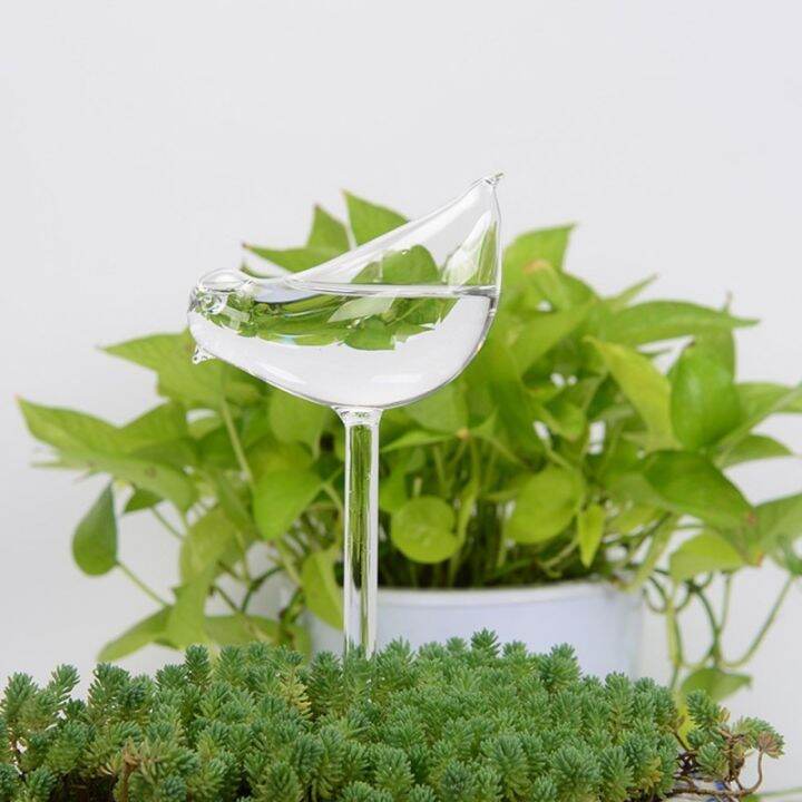 in-stock-yongb-houseplant-ฝักบัวรดน้ำนกทำจากแก้วระบบการให้น้ำในตัวเองอัตโนมัติต้นไม้ดอกไม้อุปกรณ์รดน้ำตกแต่งด้วยกระจกใส12รูปทรง-hh