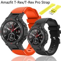 Elctech สายรัดสำหรับกีฬาอะไหล่ใหม่สำหรับ Huami Amazfit T-Rex สายรัดซิลิโคนสร้อยข้อมือนุ่มสำหรับ Amazfit Trex T Rex Pro สายรัดนาฬิกาอัจฉริยะ Aug