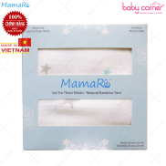 Khăn Sữa Mamaru 25x25cm, Hộp 10 Khăn, Họa Tiết Ngẫu Nhiên Cho Bé Từ Sơ Sinh