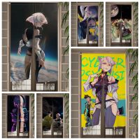 【YD】 Anime Hostess Punk Door Curtain Room Noren Curtains Partition Entrance Hanging Half