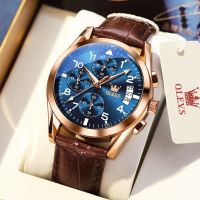 【CW】 Olevs Male Wristwatch Business   Watches Leather Band - 2878 Men Aliexpress