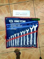 Kingtony 1211sr01 ประแจแหวนข้างปากตาย 11ตัวชุด เบอร์นิ้ว (1/4 - 1 นิ้ว)