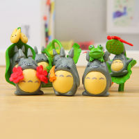 ZM10Q 8ชิ้น Totoro งานฝีมือโมเดลตัวการ์ตูนญี่ปุ่นขนาดเล็กเทพนิยายตกแต่งบอนไซภูมิทัศน์ขนาดเล็กของตกแต่งในสวนโมเดลตัวจิ๋ว