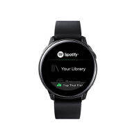 เหมาะสำหรับ Samsung Galaxy Watch Active สายรัดซิลิโคนกึ่งสิ่งทอลายทแยงในสต็อกขายส่ง