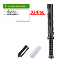 XHP50 Super Bright Baseball Bat Flashlight 18650 LED Torch Waterproof Flash Light Work Lamp Powerful Flashlight Hunting Lantern