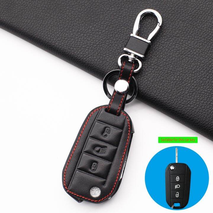 folding-leather-case-skin-cover-protector-for-citroen-c2-c3-c4-c5-for-peugeot-3008-208-308-508-408-2008-rcz-307-3-button