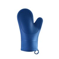 Silicone Oven Mitts - Jet Black Oven Mitts Heat Resistant Soft Lining Silicone Oven Gloves - Oven Mits Set