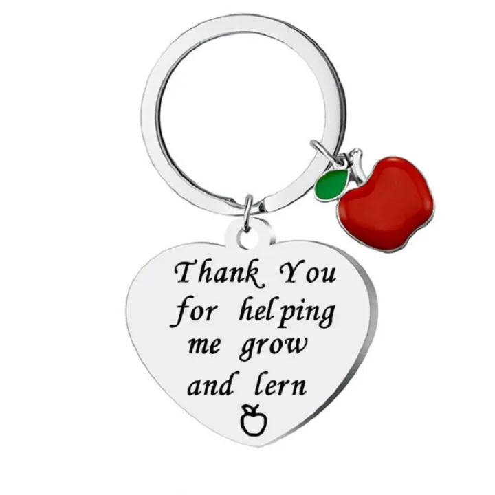 little-holiday-pendant-be-grateful-to-ones-teacher-stainless-steel-keychain-thank-you-gift-laser-carved-heart-shaped-keyring