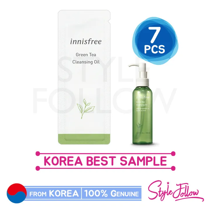 7pcs ️[INNISFREE] Green Tea Cleansing Oil 1ml (Sample Sachet) Lazada PH