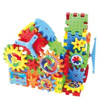Childrens Electric Gears 3D Model Building Kits Plastic Brick Blocks Educational Toys For Kids Children Gifts