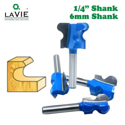 LAVIE 6mm 1/4 Shank 6.35mm Double Finger Router Bits for Wood Milling Cutter Industrial Grade Bit Woodworking Tools MC01160