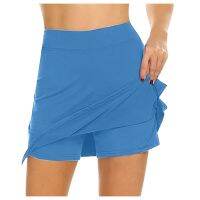 Sport Fashion Womens Active Performance Skort Lightweight Solid Skirt For Running Tennis Breathable Daily Accessories