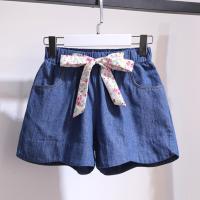 Girls summer clothes 2-piece kids clothing kids shirt T-shirt denim shorts childrens clothing girl clothing