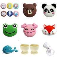 Cartoon Clear Self Adhesive Door Stopper Rubber Damper Buffer Cabinet Bumpers Silicone Furniture Pads Cushion Protective Pads Decorative Door Stops