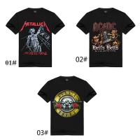 （Can Customizable）(Ready Stock)3D Mens Pure Cotton T-Shirt  METALLICA Printin（Adult and Childrens Sizes）