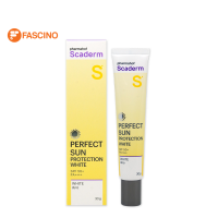 Scaderm Perfect Sun Protection SPF50+/PA++++ 30G ครีมกันแดด สีขาว