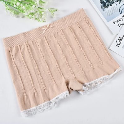 Girl Seamless Panty Anti Emptied Slimming Lace Crochet Safety Short Pants