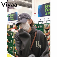 Viyaa เสื้อฮู้ด เสื้อแขนยาวอบอุ่น หลวมและสบาย สบายๆ สไตล์ นุ่มนวล ทันสมัย HA220906 41Z231009