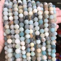 Batu Asli Matte Ite Pusingan Manik untuk Perhiasan Perles Perles Permata Manik Longgar Diy Gelang Kalung 15 4681012mm