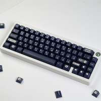 129 Keys ญี่ปุ่นเครื่องย้อนยุคสีดำข้อความเหมือนกับ PBT เชอร์รี่รายละเอียดสำหรับ MX สวิทช์วิศวกรรมคีย์บอร์ดเกมที่กำหนดเอง ISO ปุ่มกด