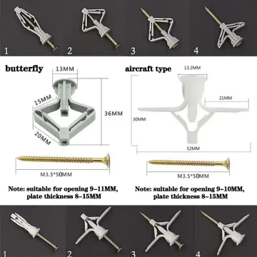 20Pcs/set Antique 20x17mm Hinge Butterfly Small Hinge Screws