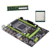 Almencla เมนบอร์ด X79 Pro DDR3คู่16x LGA 2011 Pci-e สำหรับ E5-2650 E5-2660 E5-2670