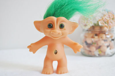 cute colorful troll doll children play house doll toy kids birthday gift