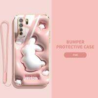 เคสโทรศัพท์สำหรับ Huawei Nova 7i Nova 7SE Nova 7Pro Nova 7 Nova 8i 9SE Nova 9 Nova 10Pro Nova 10 Nova Y70 Plus Y70 + Y70S Nova 6SE กระต่ายน่ารักการ์ตูน Pacha ลายสุนัขฝาครอบด้านหลังกันกระแทกป้องกันรอยขีดข่วนป้องกันการหล่นปลอกสายคล้อง