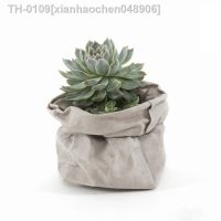 ﹊ xianhaochen048906 Saco de papel grosso para vaso plantas flores desktop escritório saco armazenamento cosméticos