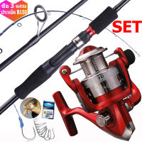 CQFISHING เบ็ดตกปลาและรีลตั้ง 1.8M เบ็ดตกปลา แกนหมุน สำหรับรอกสปินนิ่ง NL1000-7000 รอกตกปลา ครบชุดชุด สปินนิ่งคันเบ็ดตกปลา คันเบ็ดและรีลชุด ส่งฟรี