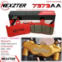 7373AA NEXZTER ผ้าเบรคหน้า TRIUMPH STREET TRIPLE R675 / KAWAZAKI Z800,Z900 / SUZUKI GSX-S750 เบรค ผ้าเบรค ผ้าเบรก เบรก ปั๊มเบรก ปั๊มเบรค ดิสเบรค ดิสเบรก อะไหล่มอไซค์