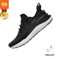 【หูฟังฟรี】Xiaomi Mijia sneakers 4 รองเท้าผู้ชาย รองเท้ากีฬา รองเท้าวิ่ง รองเท้าลำลอง รองเท้าผู้ชาย รองเท้าเทคโนโลยีไซส์ 39-44 สีดำ