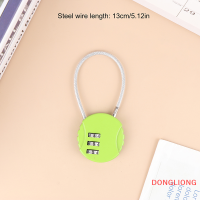 DONGLIONG เชือกลวด13 20 50ซม. แม่กุญแจรหัสผ่านล็อคความปลอดภัยล็อคแบบรหัสอัจฉริยะสำหรับหมวกกันน็อครถจักรยานยนต์