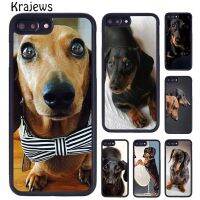 Krajews cute Teckel Dackel Dachshund Dog Phone Case For iPhone 14 5 6 7 8 plus X XR XS 11 12 13 pro max Samsung S21 S22 ultra Electrical Safety