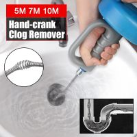 Handheld Sewer Pipe Plunger Dredge Bathroom Kitchen Cleaning Tools 5/7/10 Meters Toilet Sink Drain Unblocker Clogged Remover Traps Drains