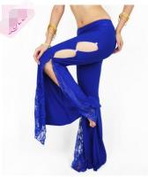 1Pcs/Lot Woman Belly Dancing Pants Side Opening Lace Trousers Lady Performance Dancing Pants Free