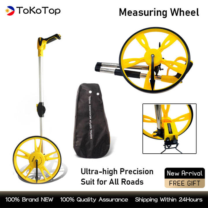 0-9999.9m Distance Measurment Wheel,6.26in Portable Mechanical Dial