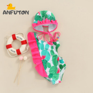 ANFUTON 1-6 Yrs Bé Gái Con Gái Đồ Bơi Trẻ Em Mặc Bikini Cây Xương Rồng In