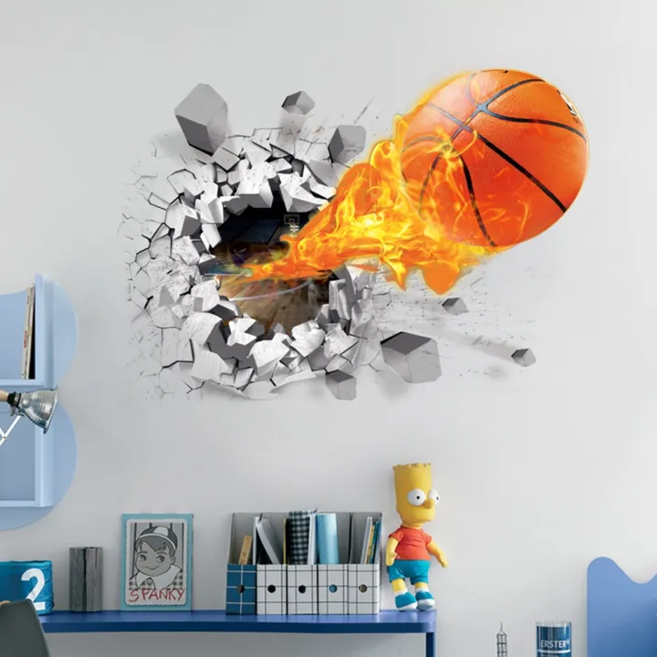 d-basketball-fire-wall-stickers-manufacturers-wholesale-environmental-stickers-creative-new-home-decoration-floor-wall-sweetie-fuel-injectors