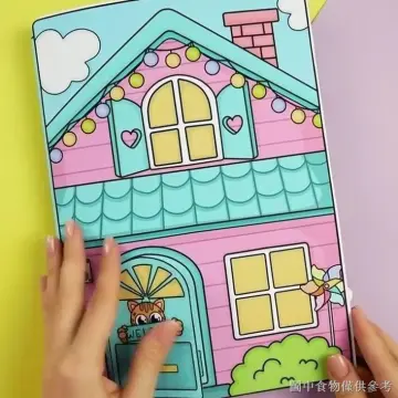 DIY TOCA BOCA PAPER DOLL HOUSE QUIET BOOK / PAPER DOLL BOOK