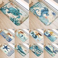 【YF】✉♤  Pattern Doormats Sea Turtle Door Mats 40x60 Indoor Floor Anti-Slip Rug