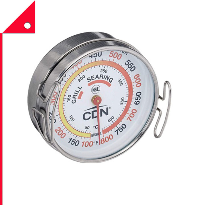 CDN Grill Surface Thermometer, Silver