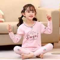 Blue Gray Cat Cartoon Korean Pajamas For Kids Boy Clothing Sets Winter Warm Cotton Long Sleeve Pijama 2pcs Teenager Pijama Child