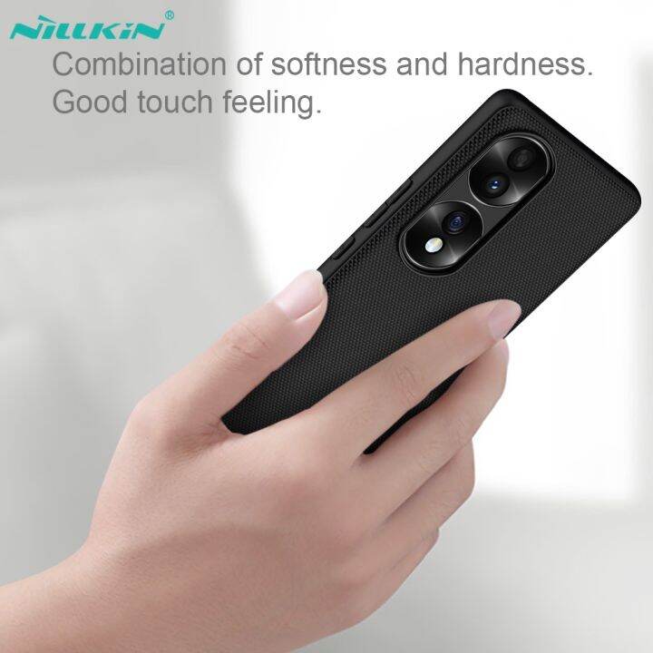 nillkin-เคสโทรศัพท์มือถือ-tpu-และ-pc-บาง-กันกระแทก-สีดํา-สําหรับ-honor-70-5g