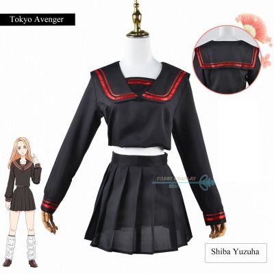 Anime Tokyo Avengers Cosplay Costume Melting Black Jk Uniform Lovely Skirt Halloween Party Cosplay Outfits Women Anime Clothing