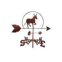 Donkey Weather Vane Stainless Steel Spray Paint Outdoor European Roof Decoration