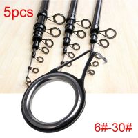 【CW】☂  5Pcs Fishing Guides Eyes Sets 3mm-23mm diameter Oval Top Rings Rod Pole Repair