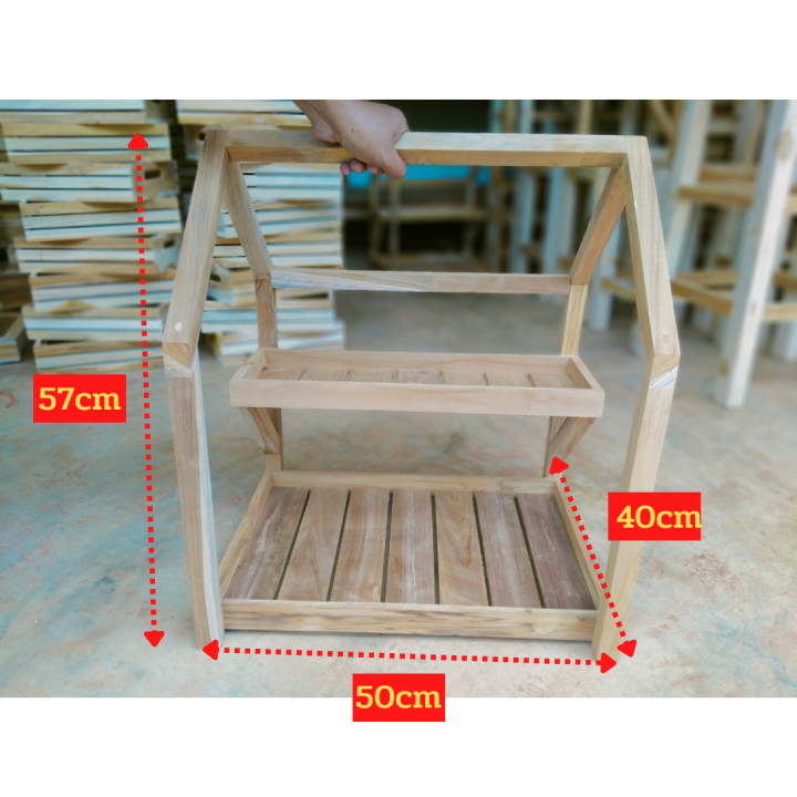 ชั้นวางของไม้สัก-ทรง-home-งานไม้สักคุณภาพ-เกรดa-ใช้ตกแต่งบ้าน-ไม้สักแท้-ชั้นเก็บของ-ชั้นวางของ-ชั้น-เอนกประสงค์-ไม่ทำสี-ขนาด40x50x57ซม