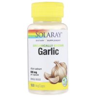 Solaray | Organically Grown Garlic, 600 mg, 100 VegCaps